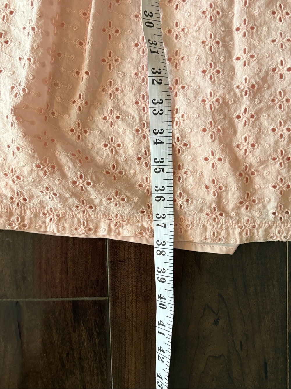 Tommy Hilfiger Pink Eyelet Cotton Shirt Dress Size 8 - Picture 8 of 8